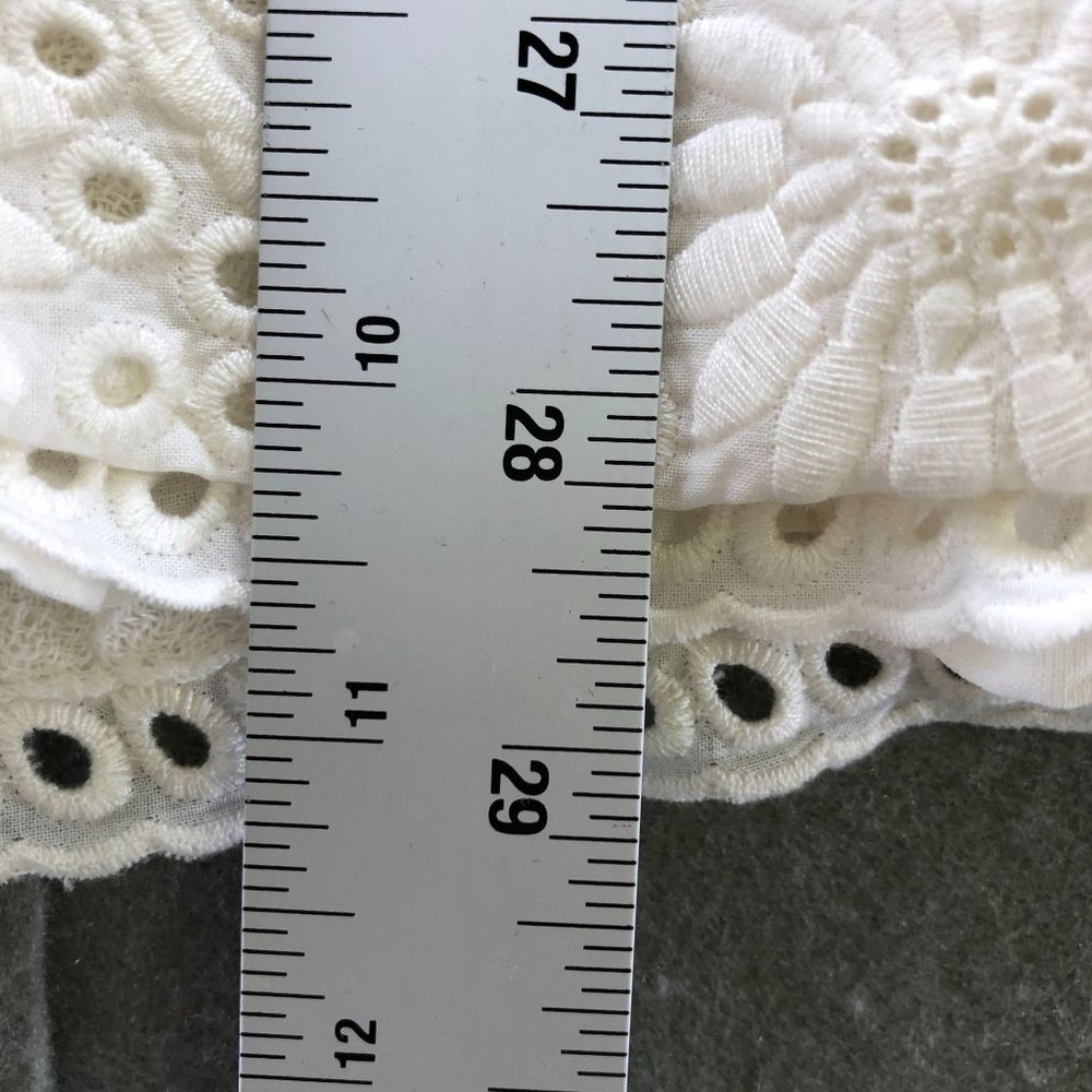 Zara White Eyelet Mini Dress - Picture 12 of 12
